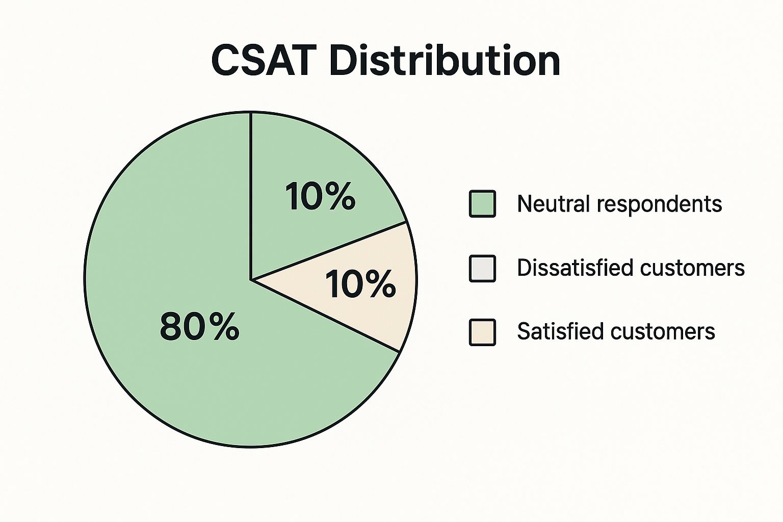 Infographic showing key data about Customer Satisfaction Score (CSAT)